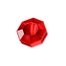 Red diamond ornament