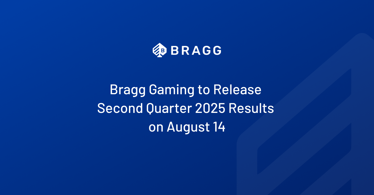 Article thumbnail image: Bragg Gaming to Release Second Quarter 2025 Results on August 14